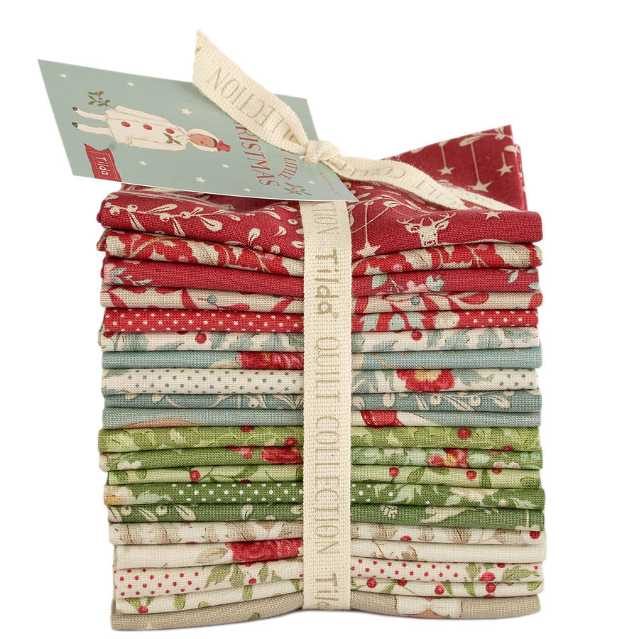Merry Little Christmas | Fat Eighth Bundle by Tone Finnanger for Tilda Fabrics | 20 pcs