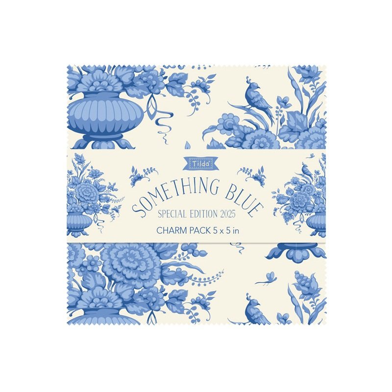 Something Blue | 5" Charm Pack by Tone Finnanger for Tilda | TIL300267 | 40 pcs | 100% Cotton