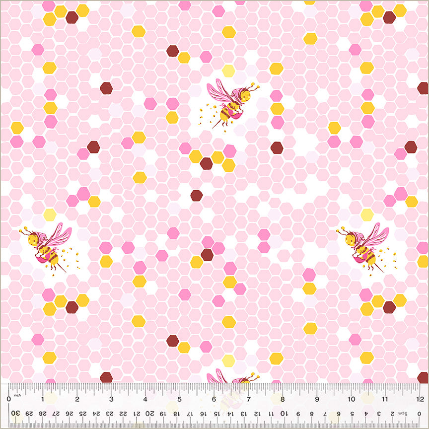 Studio Edit | Hex Bee - Pink by Heather Ross for Windham Fabrics | 37025D-6