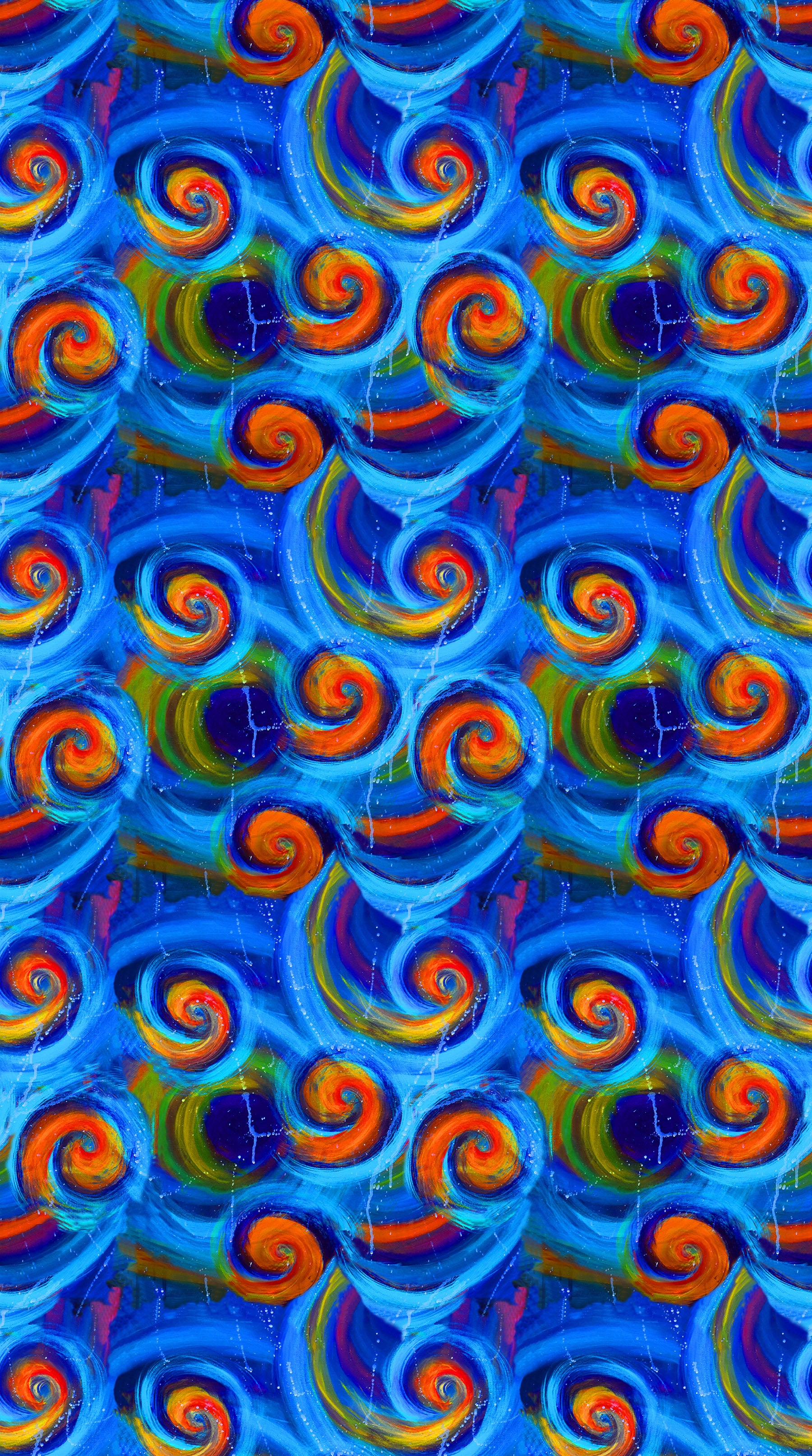 Bittersweet II | Loopty Loop Cobalt Blue by Stephanie Brandenburg for Northcott | 40203-47