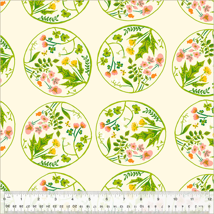 Studio Edit | Floral Wreaths - Cream by Heather Ross for Windham Fabrics | 40928D-5