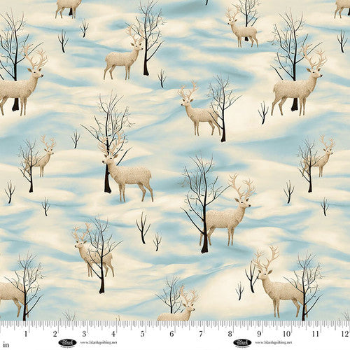 Comfort & Joy | Ivory Scenic Deer by Michael Ward for Blank Quilting | 4158-41