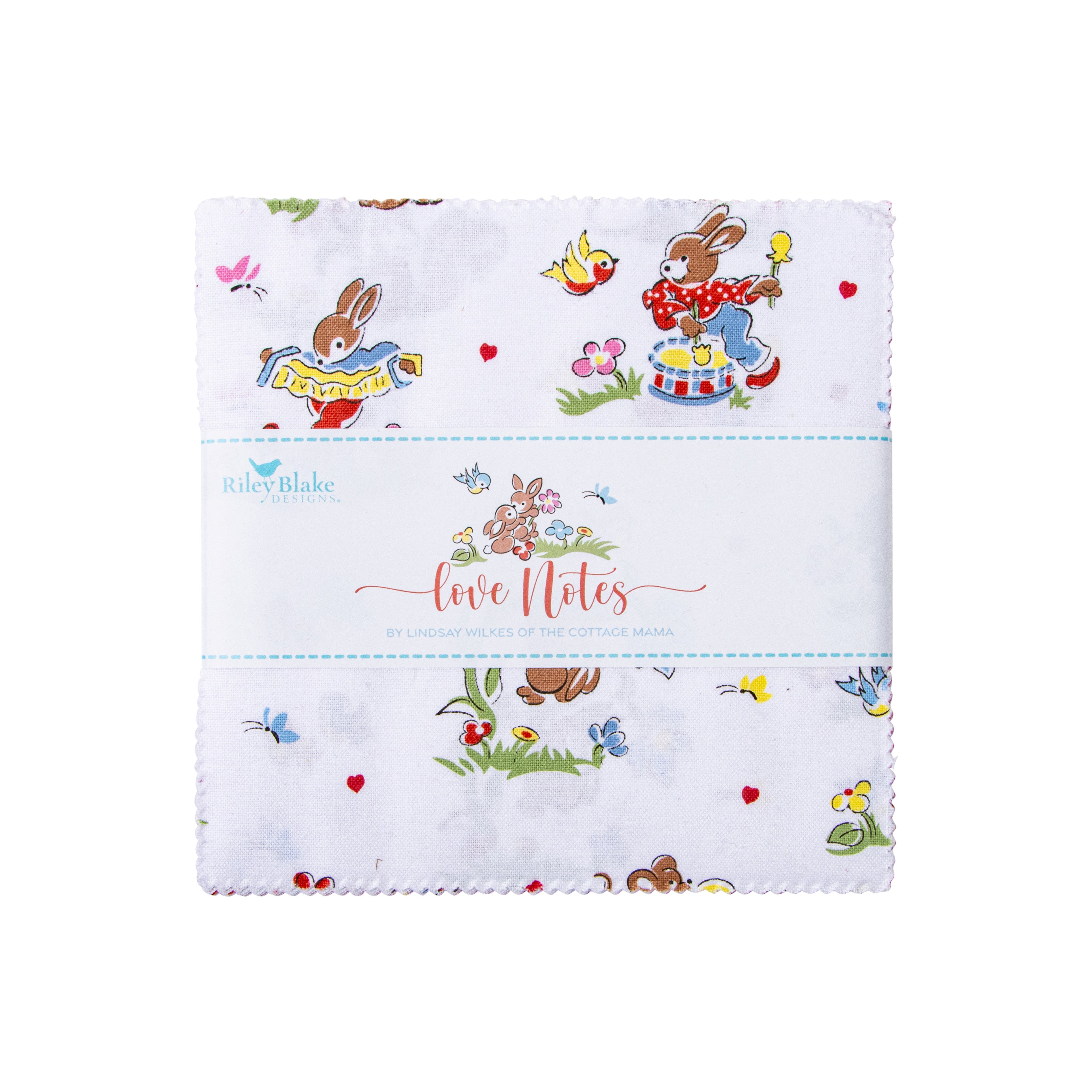 Love Notes | 5" Charm Pack by Linsday Wilkes for Riley Blake | 42 pcs