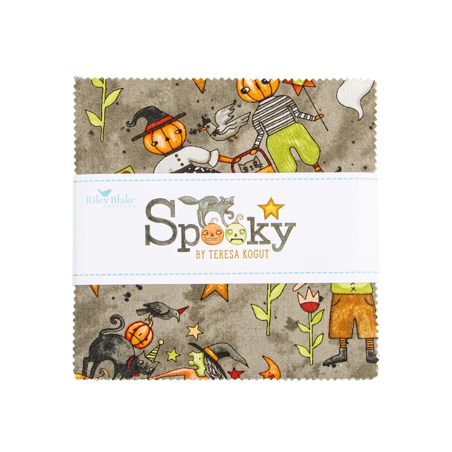Spooky | 5" Charm Pack by Teresa Kogut for Riley Blake | 42 pcs | 100% cotton