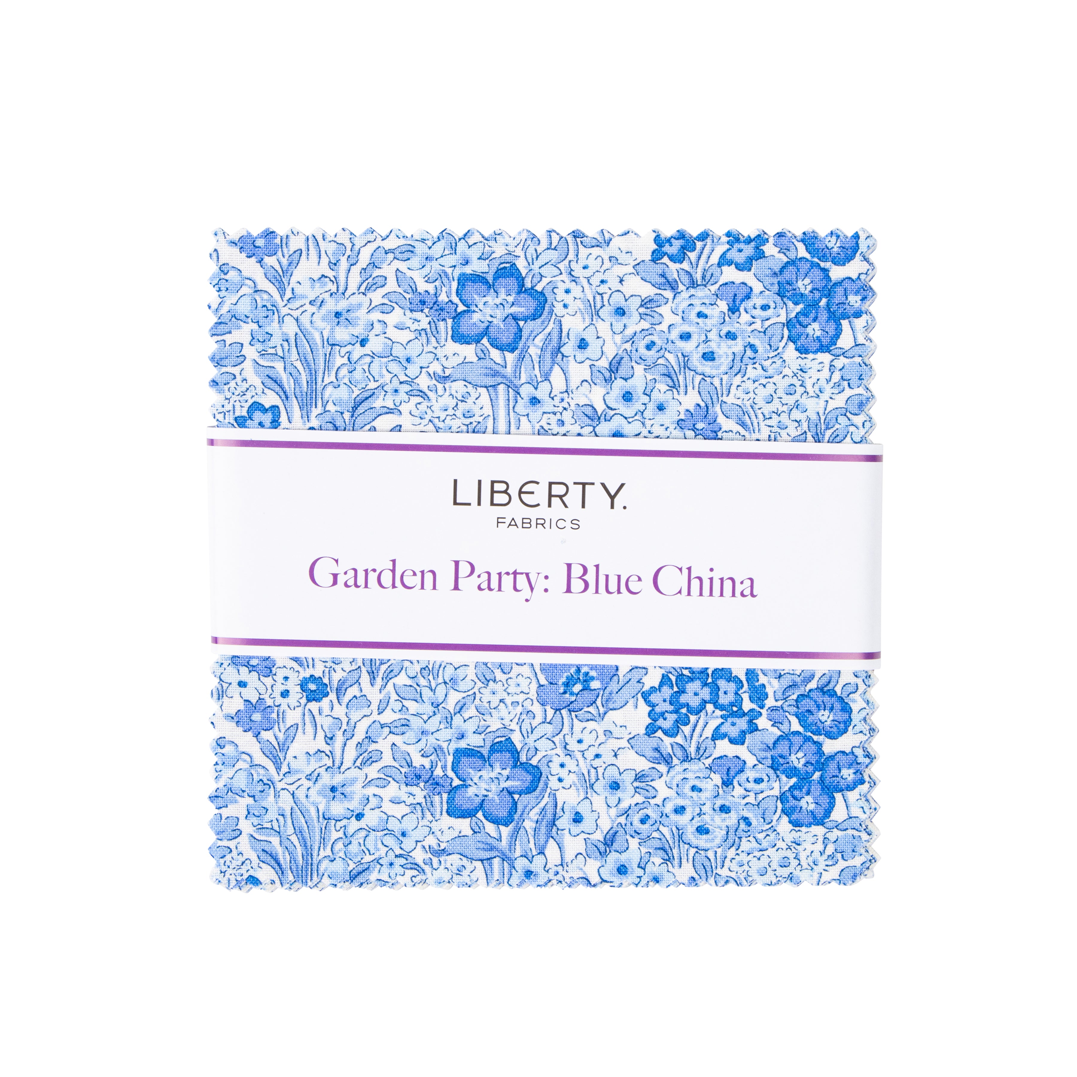 Garden Party | Blue China 5" Charm Pack by Liberty Fabrics for Riley Blake | 42 pcs