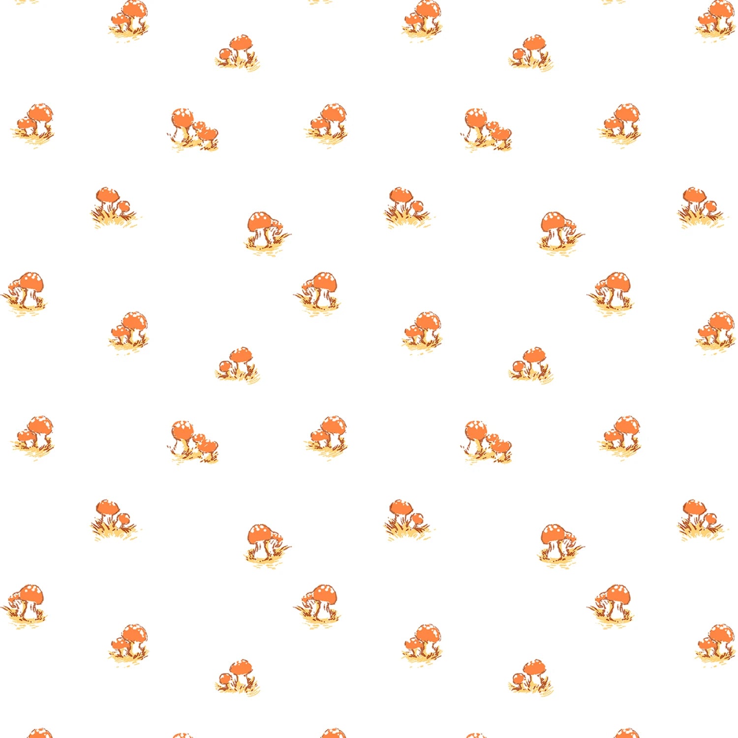 Studio Edit | Mushrooms - White by Heather Ross for Windham Fabrics | 54325D-3