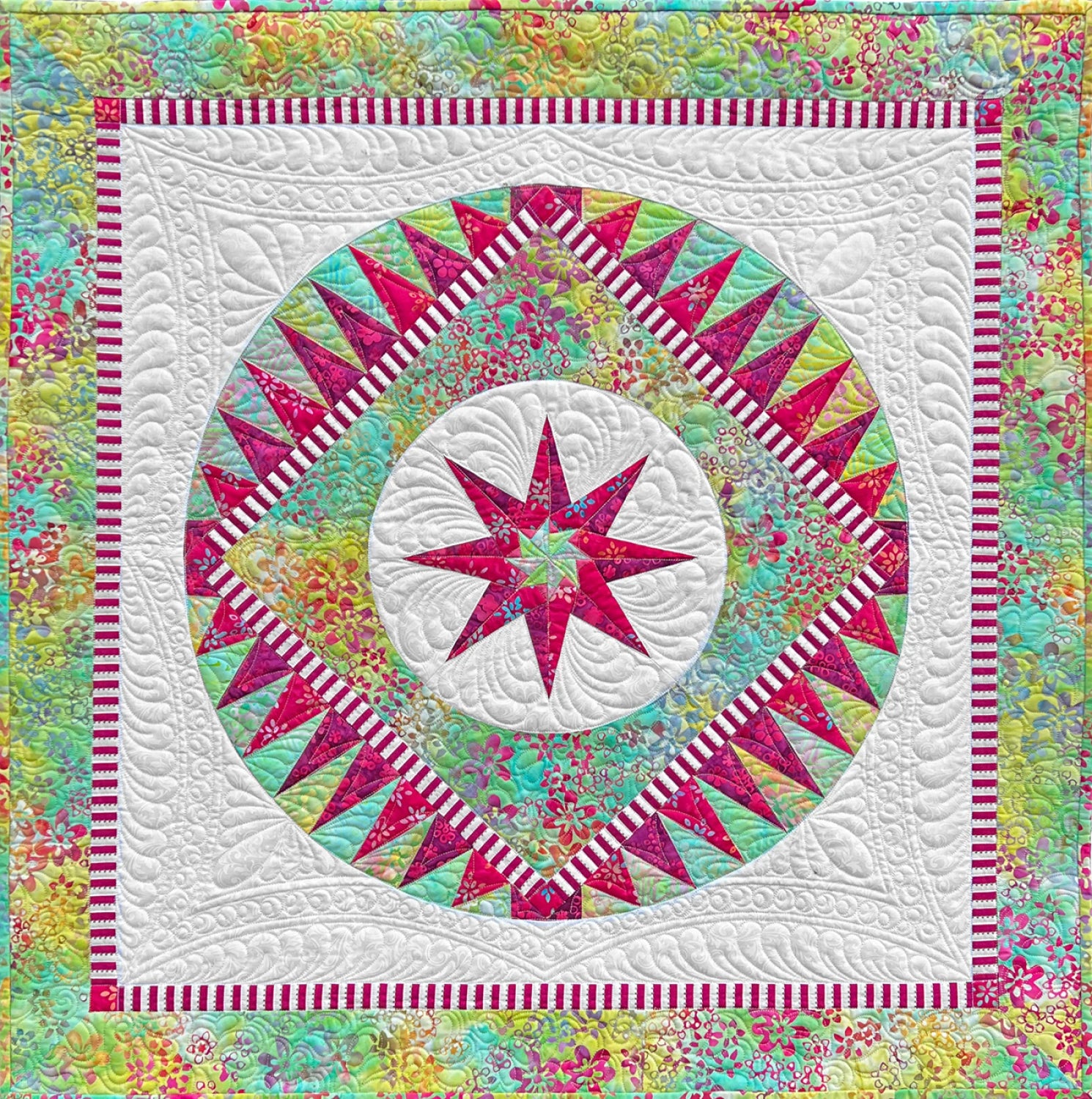 BeColourful | Pink Perfection Stories Quilt Kit | 54399QK-1 | 30" x 30"