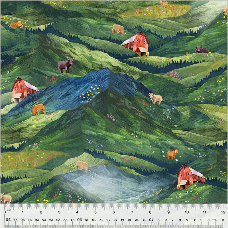 Highland Hooves | Pasture Little Hoof Hills by Whistler Studios for Windham | 54460-2