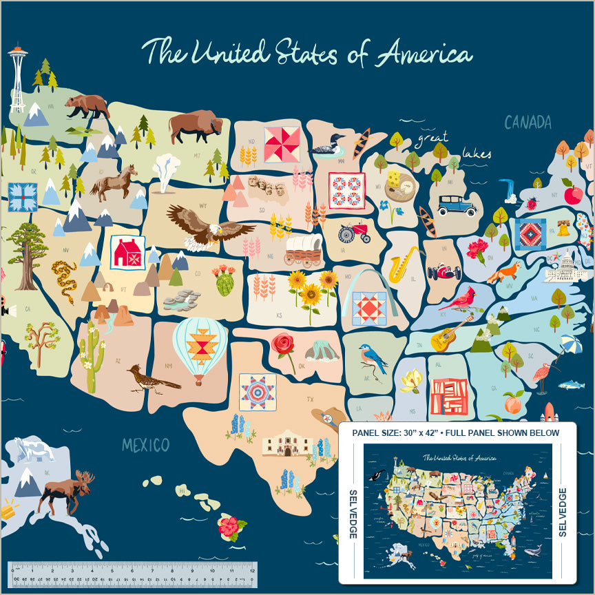 Cross Country | Fat Quarter Bundle by Tamara Kate for Windham | 12 pcs