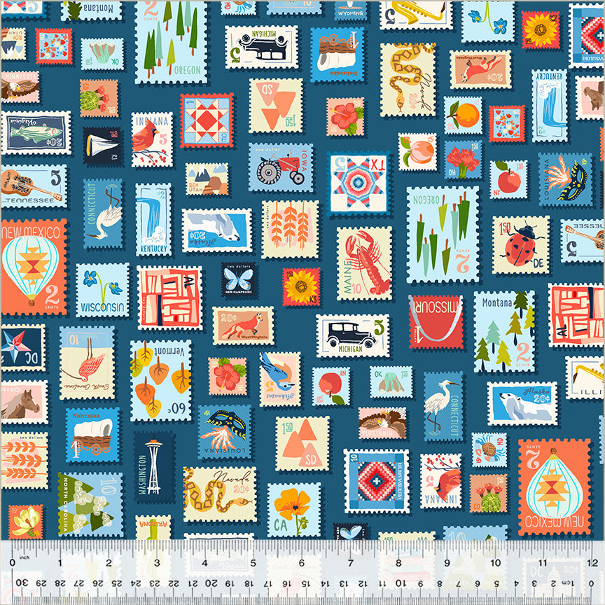 Cross Country | Fat Quarter Bundle by Tamara Kate for Windham | 12 pcs