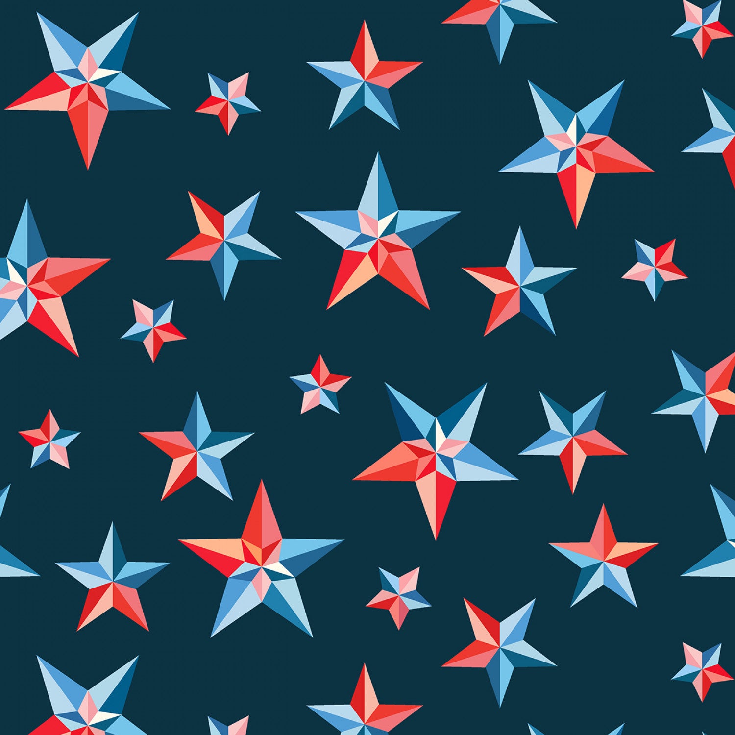 Cross Country | 108" Backing Fabric - Pinwheel Stars Patriotic by Tamara Kate for Windham | 54511DW-1DES