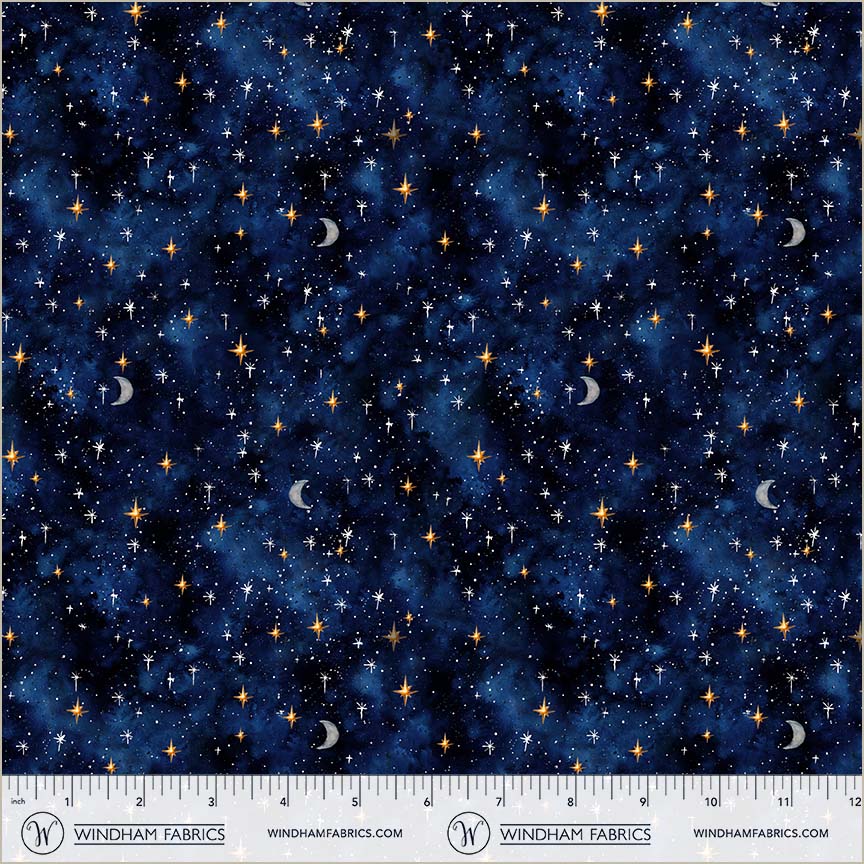 Dragon Kingdom | Stardust - Midnight by Whistler Studios for Windham Fabrics | 54809D-1