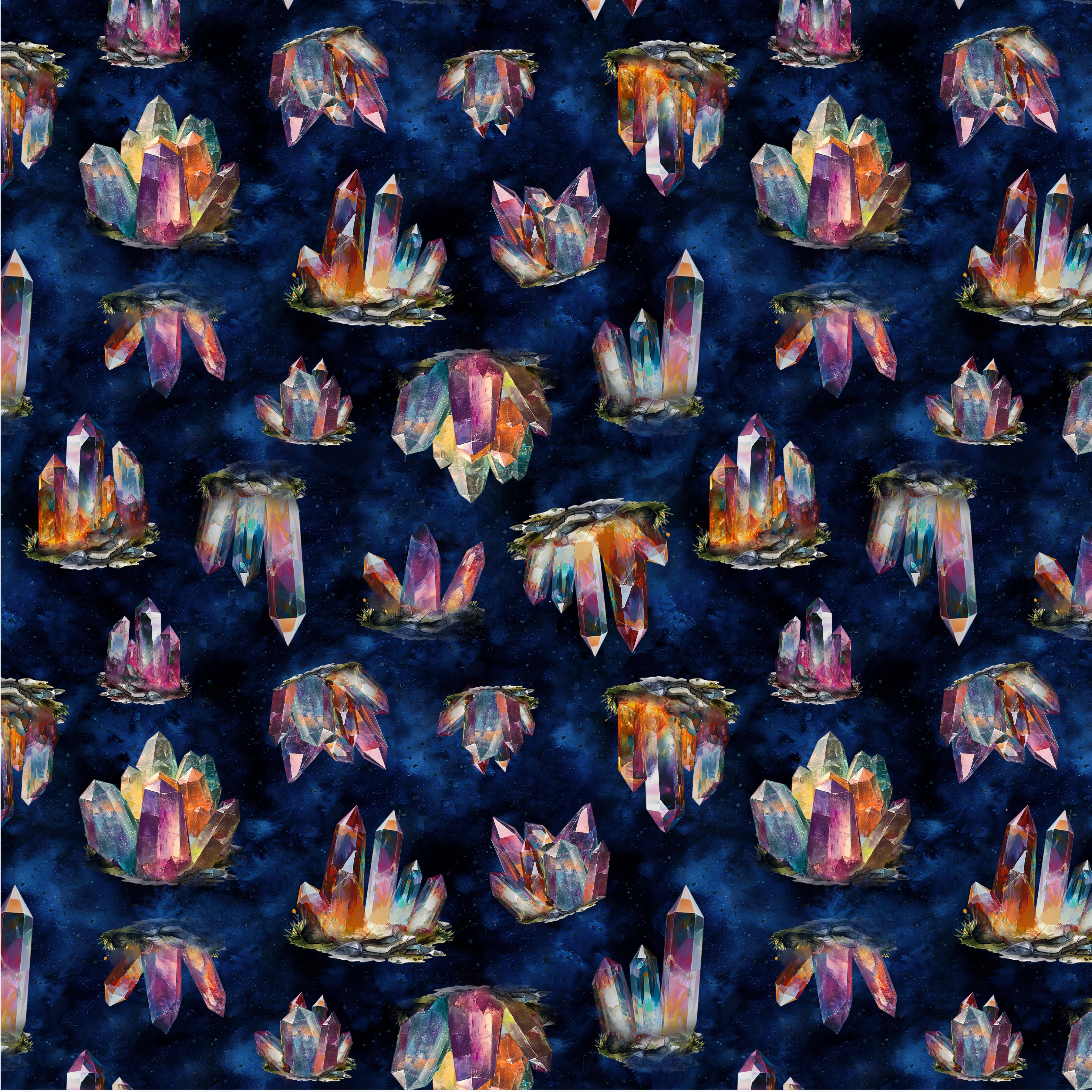 Dragon Kingdom | Crystal Magic - Midnight by Whistler Studios for Windham Fabrics | 54825D-1