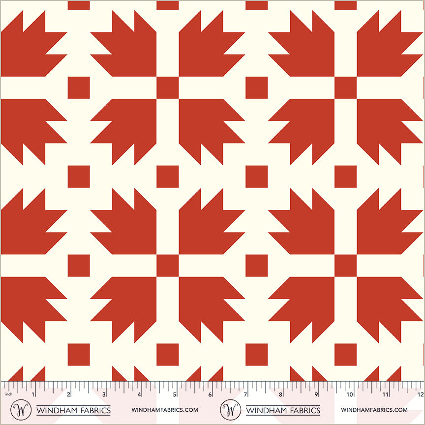 Perfect Points II | Bear Paw Red by Whistler Studios for Windham Fabrics | 54879-1