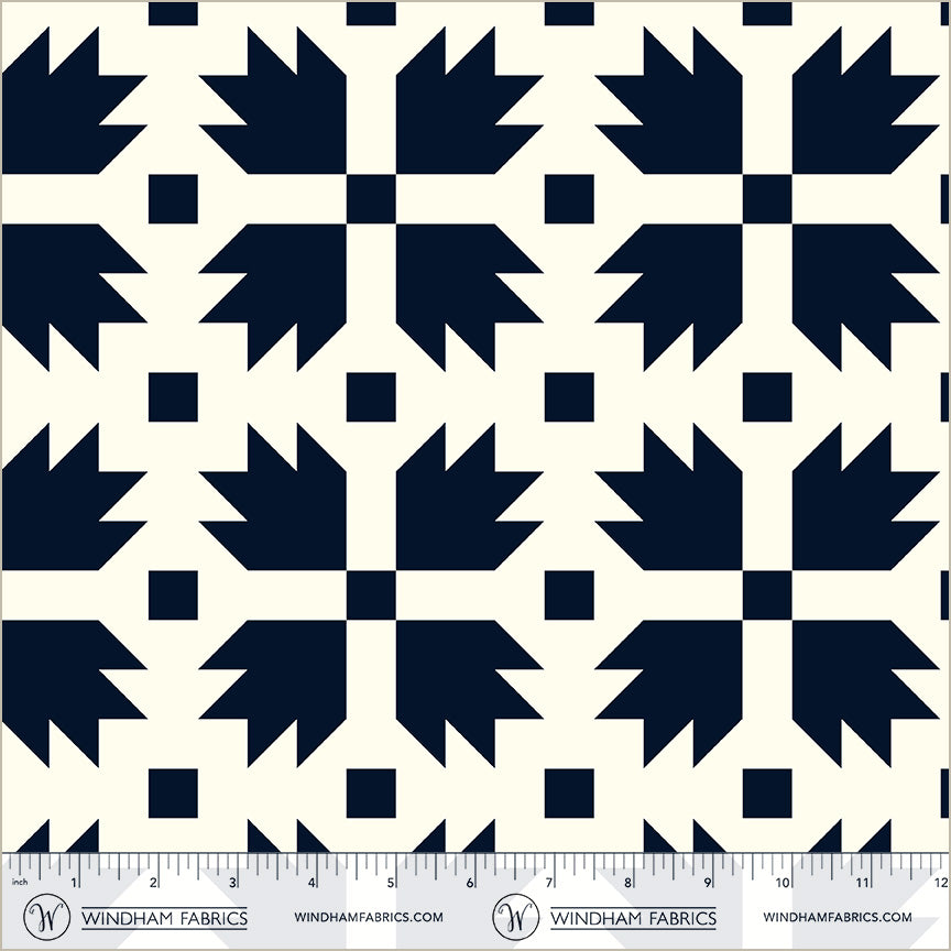 Perfect Points II | Bear Paw Navy by Whistler Studios for Windham Fabrics | 54879-2