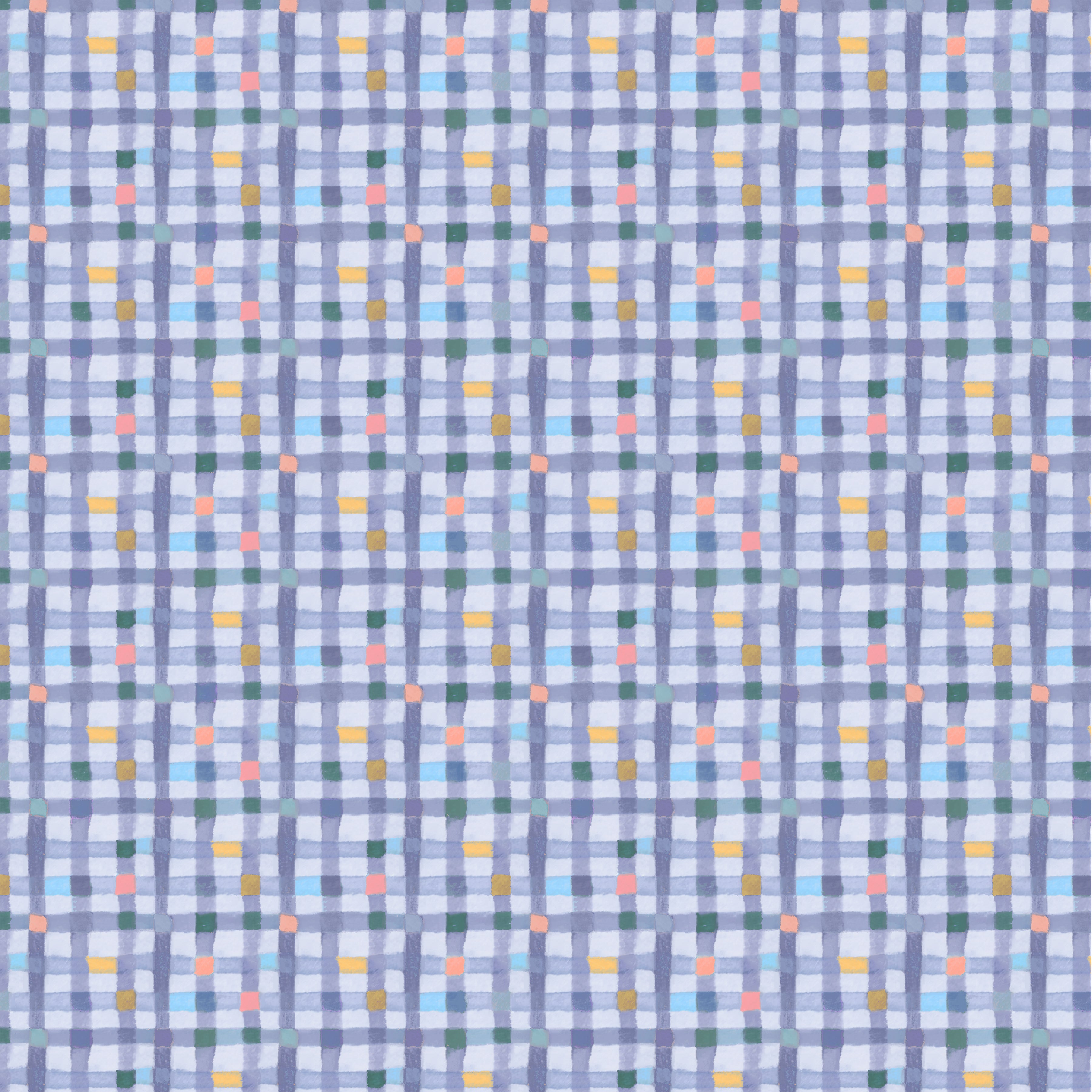 Cats Around Town | Pawsome Plaid - Cornflower by Sue Miano for Windham | 55003-10