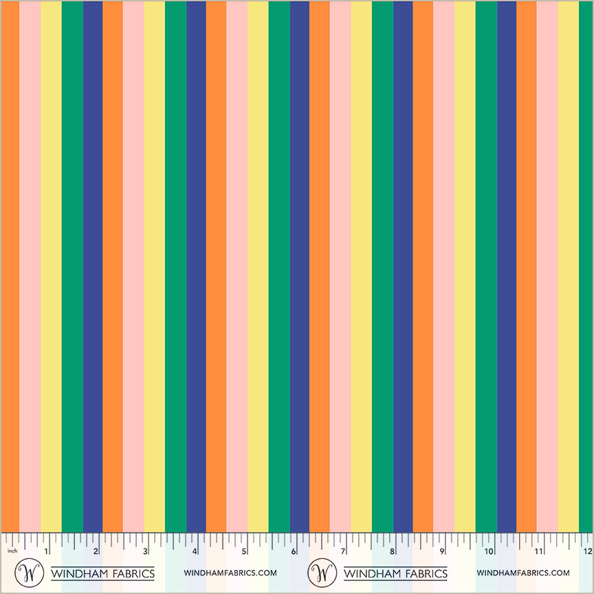 Rainbow Vale | Rainbow Stripe - Multi by Whistler Studios for Windham | 55052-1