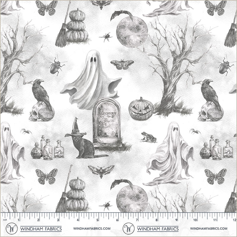 Happy Haunting | Toil & Trouble - Mist by Leslie Trimbach for Windham | 55178-2
