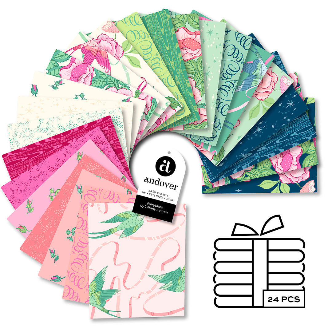 Fairytales | Fat Quarter Bundle by Tiffany Lauren for Andover Fabrics | 24 pcs