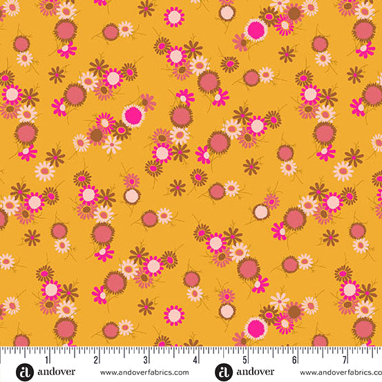 Jinny | Daisy Chain Marigold by Alison Glass for Andover Fabrics | A-10330-O