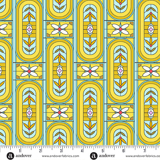 Jinny | Stained Gold by Alison Glass for Andover Fabrics | A-10335-Y