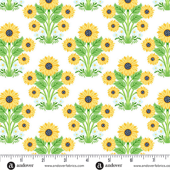 Our Simple Life | Sunny Day - White by Charisma Horton for Andover Fabrics | A-10399-Y