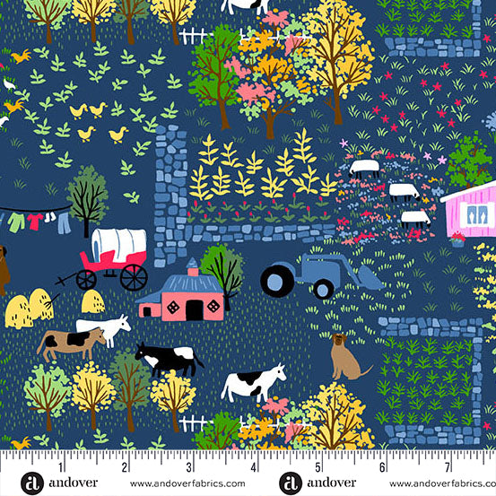 Our Simple Life | The Little Pink Homestead - Night Sky by Charisma Horton for Andover Fabrics | A-10400-B
