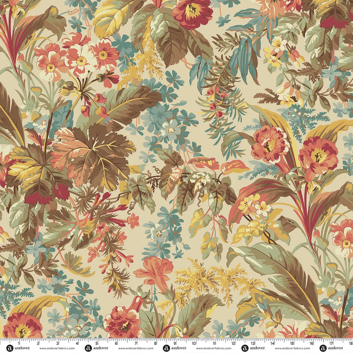 Secret Stash Favorites | Blue Willow Foliage Daylight by Laundry Basket Quilts for Andover Fabrics | A-10569-L