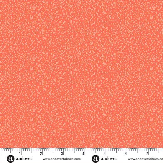 Freckles 2 | Coral Freckles by Karen Lewis Textiles for Andover Fabrics | A-1424-O3