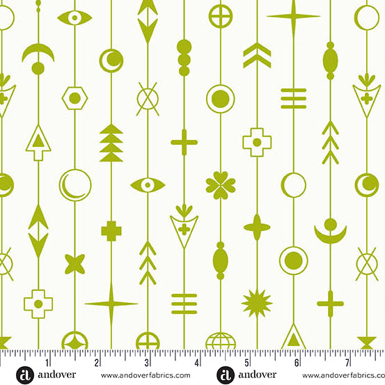 Sun Print Whisper | Moss Gaze by Alison Glass for Andover Fabrics | A-1554-V