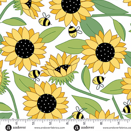Sunny Honey | 10" Square Pack by Amy Latta Creations for Andover Fabrics | 42 pcs