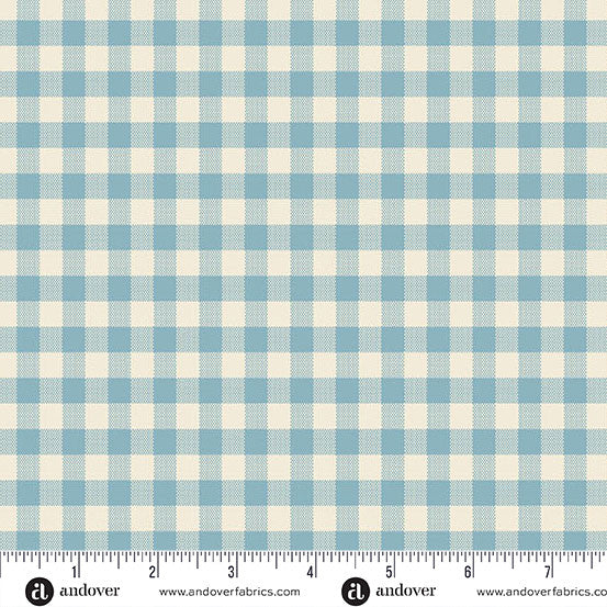 Special Delivery | Gingham Chambray by Laundry Basket Quilts for Andover Fabrics | A-1673-B