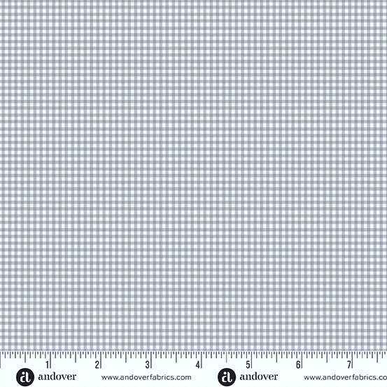 Little Ones | Gingham Grey by Makower UK for Andover Fabrics | MU-188-S