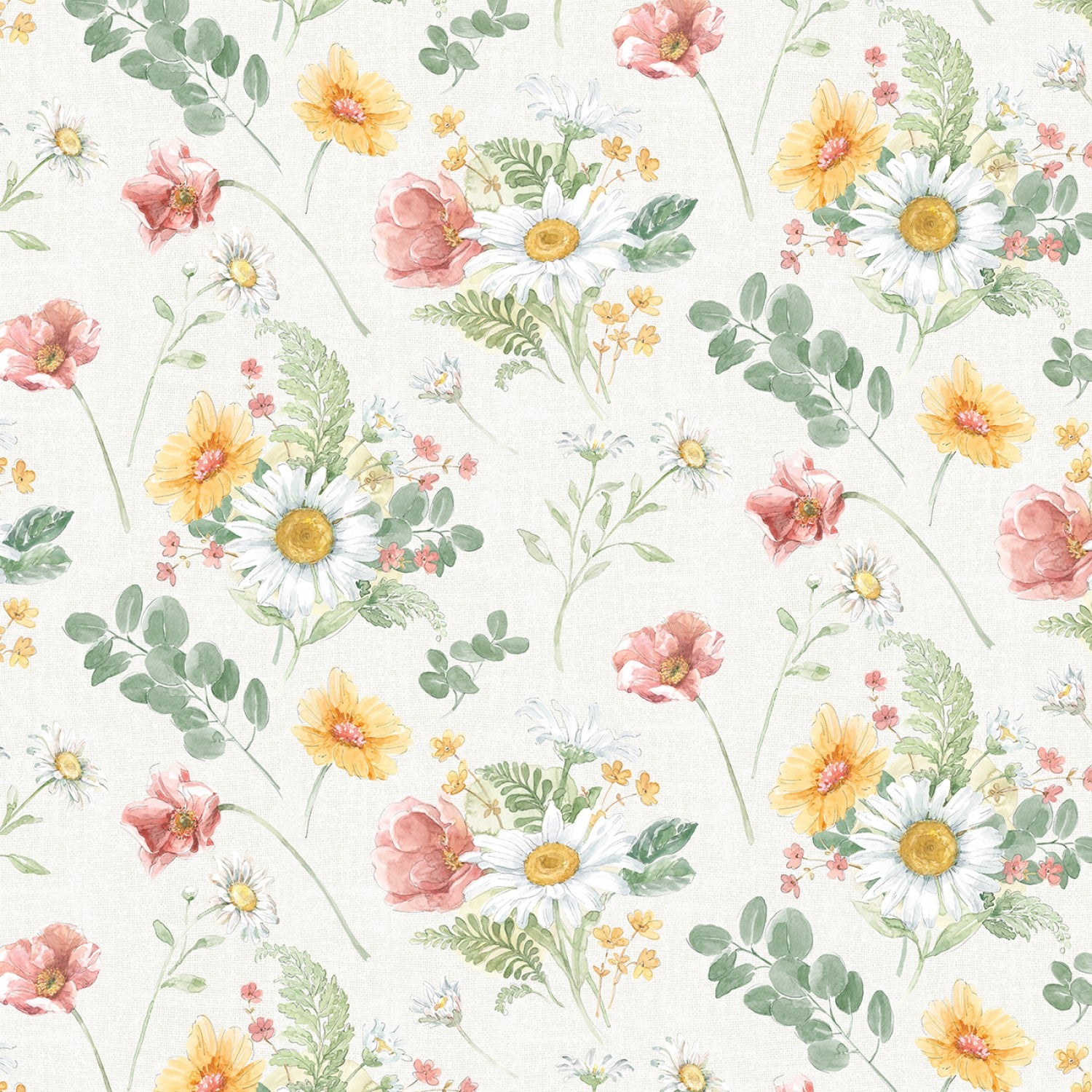 Daisy Days | 5" Charm Pack by Beth Grove for Wilmington Prints | 42 pcs