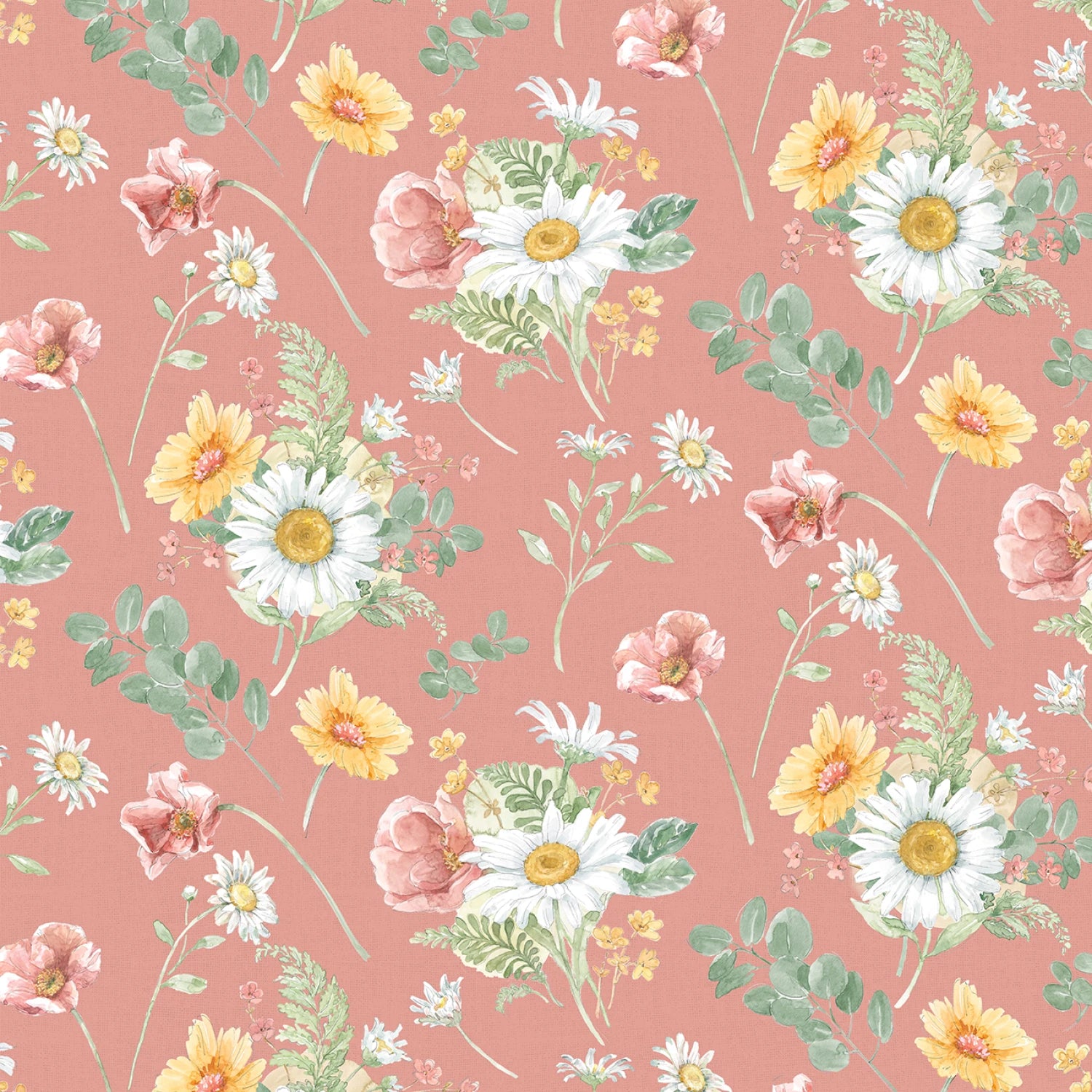 Daisy Days | 10" Square Pack by Beth Grove for Wilmington Prints | 42 pcs