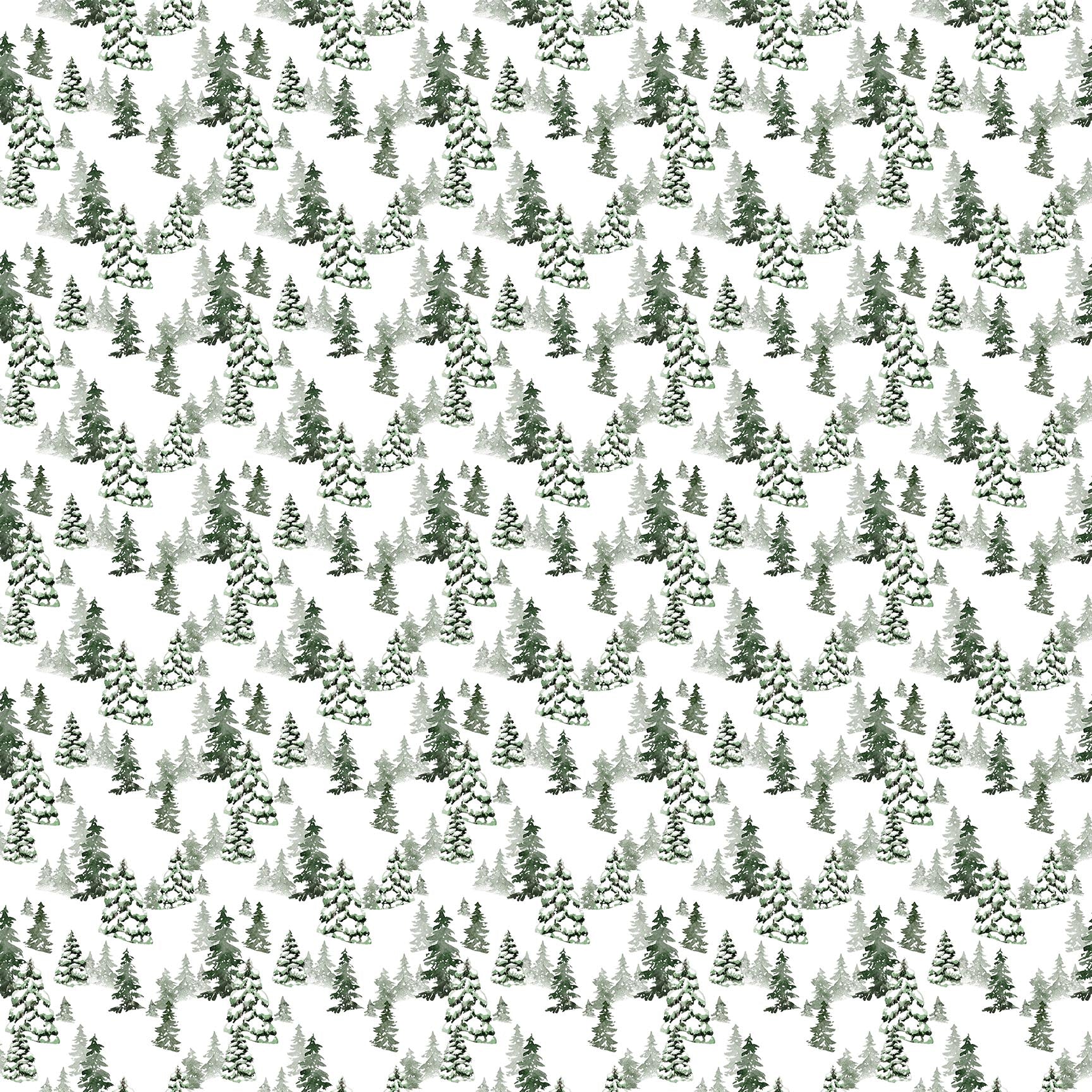 Snowbound | Trees White by FIGO Studio | 91250-10