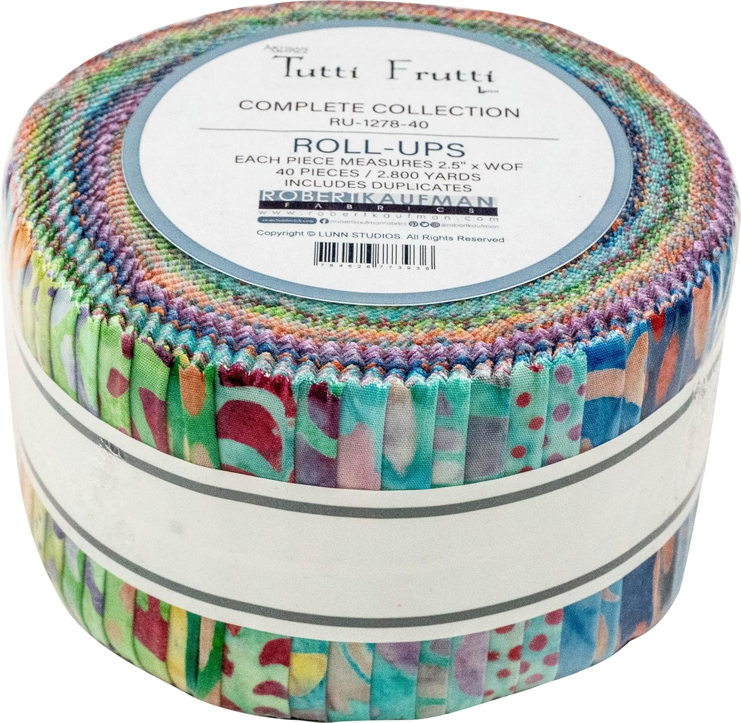 Tutti Frutti Artisan Batiks | 2.5" Strip Roll by Lunn Studios for Robert Kaufman | 40 pcs