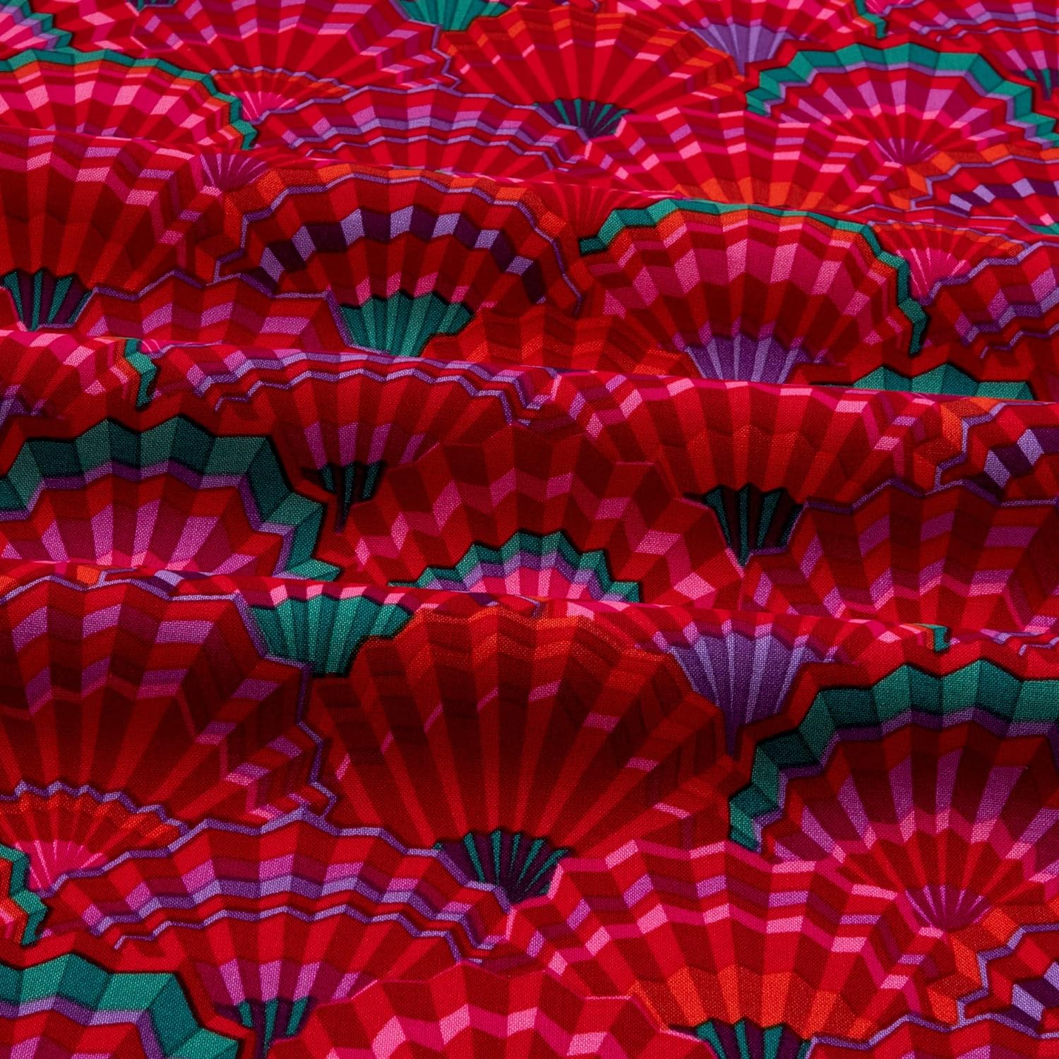 Stash | Paper Fans - Red by Kaffe Fassett for Free Spirit