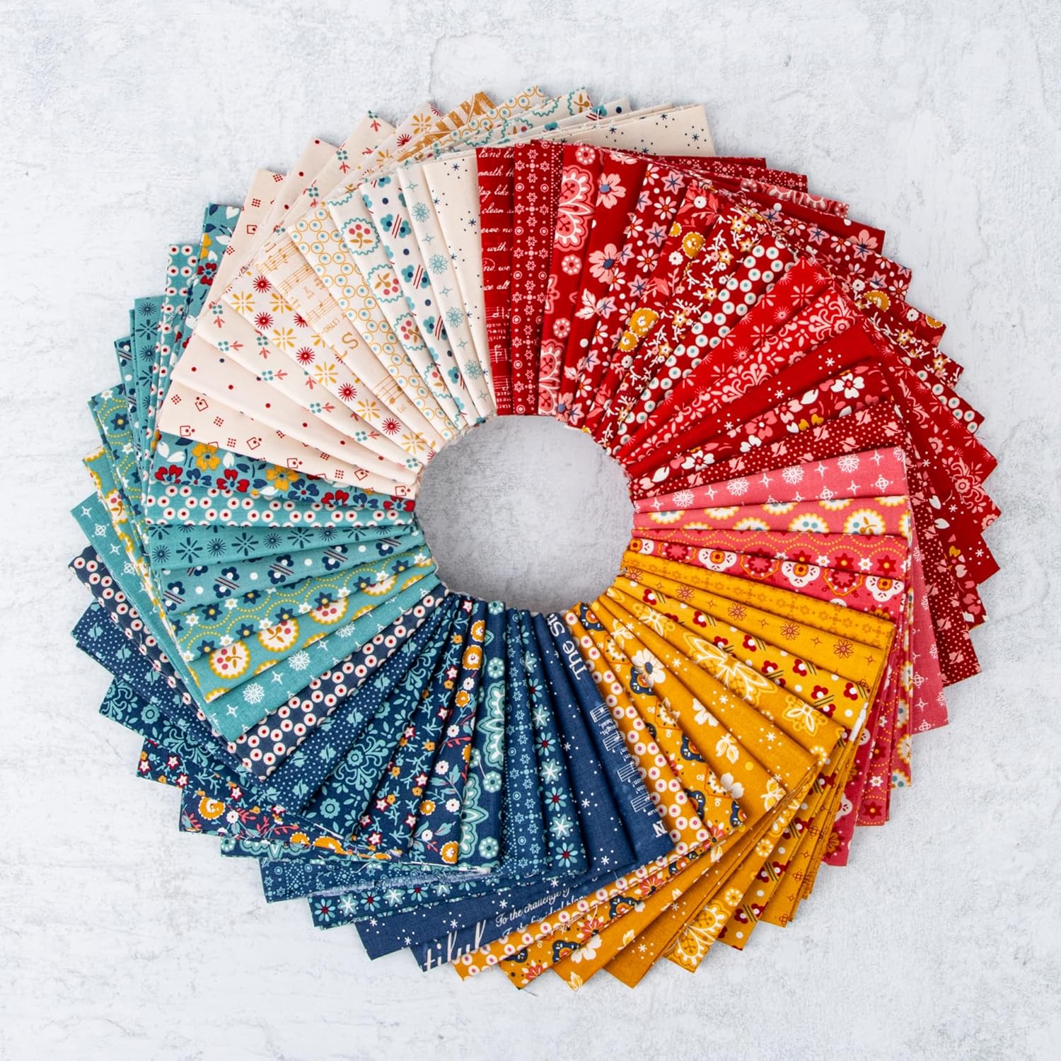 Americana | Fat Quarter Bundle by Lori Holt for Riley Blake | 52 pcs