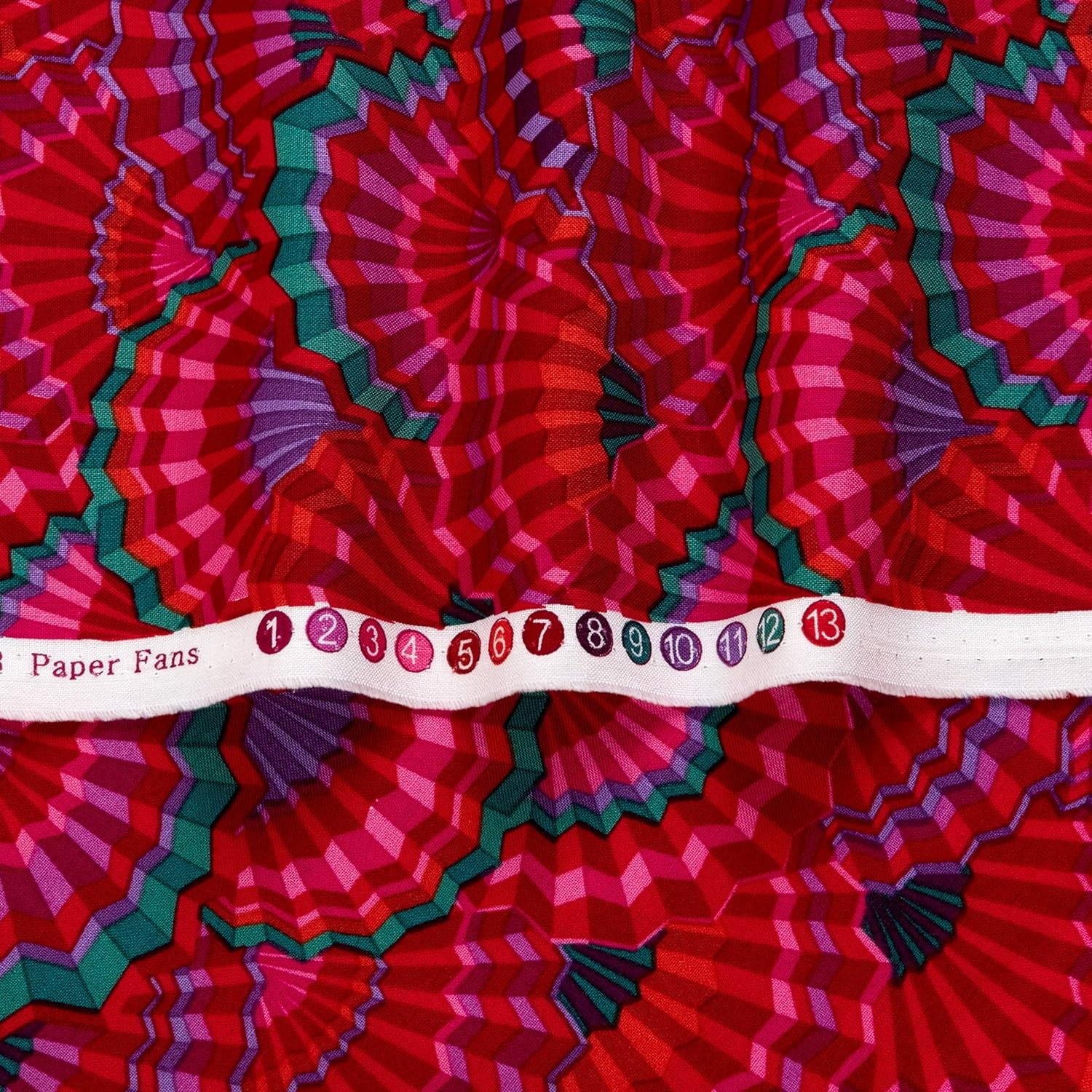 Stash | Paper Fans - Red by Kaffe Fassett for Free Spirit