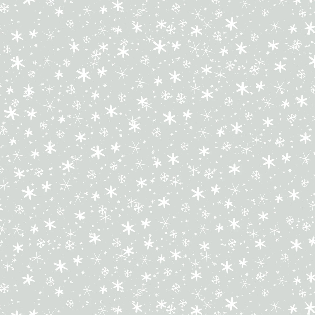 The Cool Club Flannel | Small Snowflake Toss - Art by Bella for Studio E | 9337FS-91 | 100% Cotton Flannel
