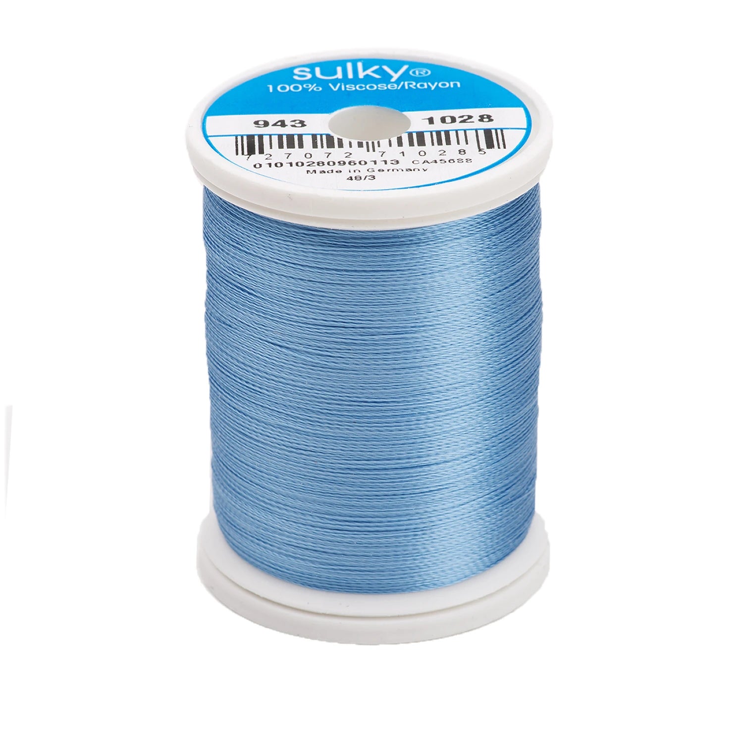 Sulky Rayon 40wt Embroidery Thread | Baby Blue (#1028) | 850 yds