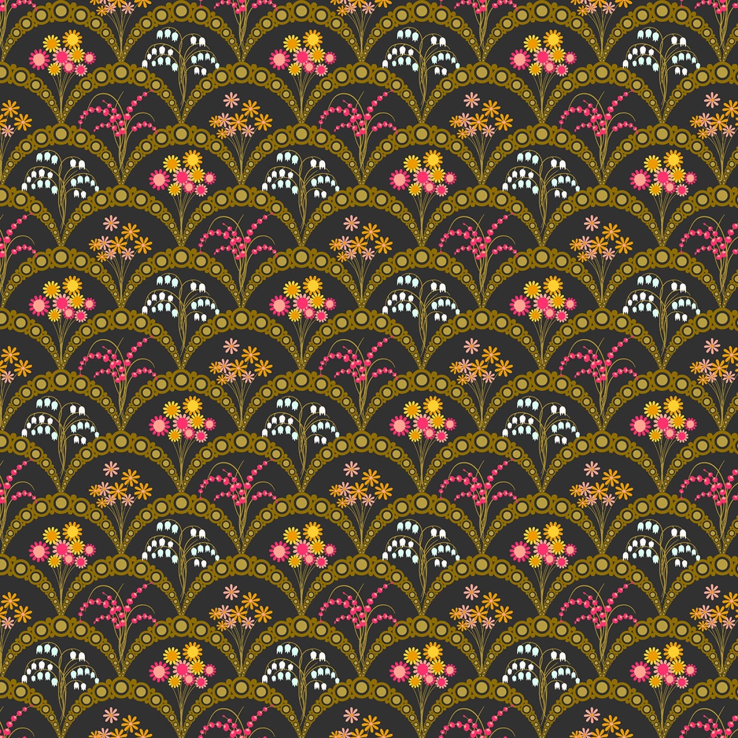 Jinny | Greenvalley Raven by Alison Glass for Andover Fabrics | A-10332-K