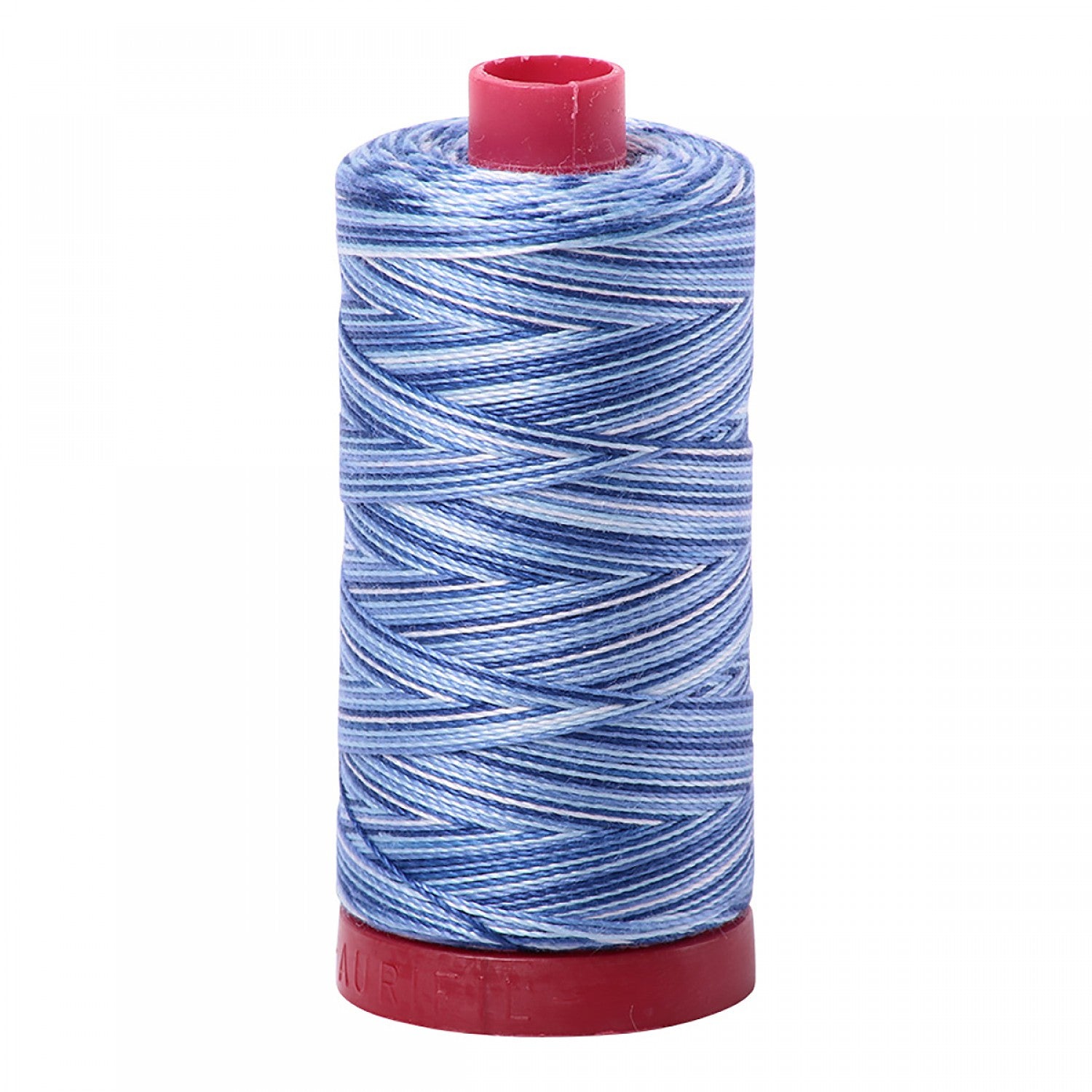 Aurifil 12wt Mako Cotton Thread | Storm At Sea Variegated (#4655) | 356 yds