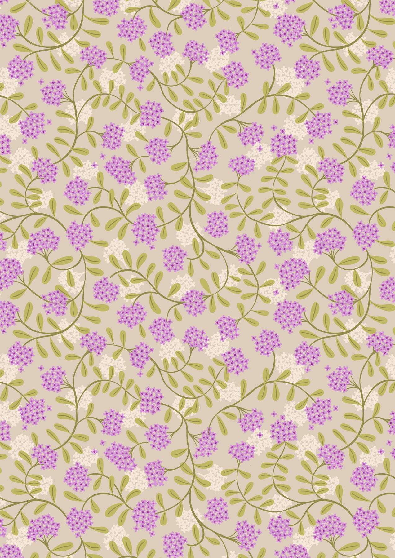 Clearbury Down | Wild Thyme on Natural by Lewis & Irene | A816.2