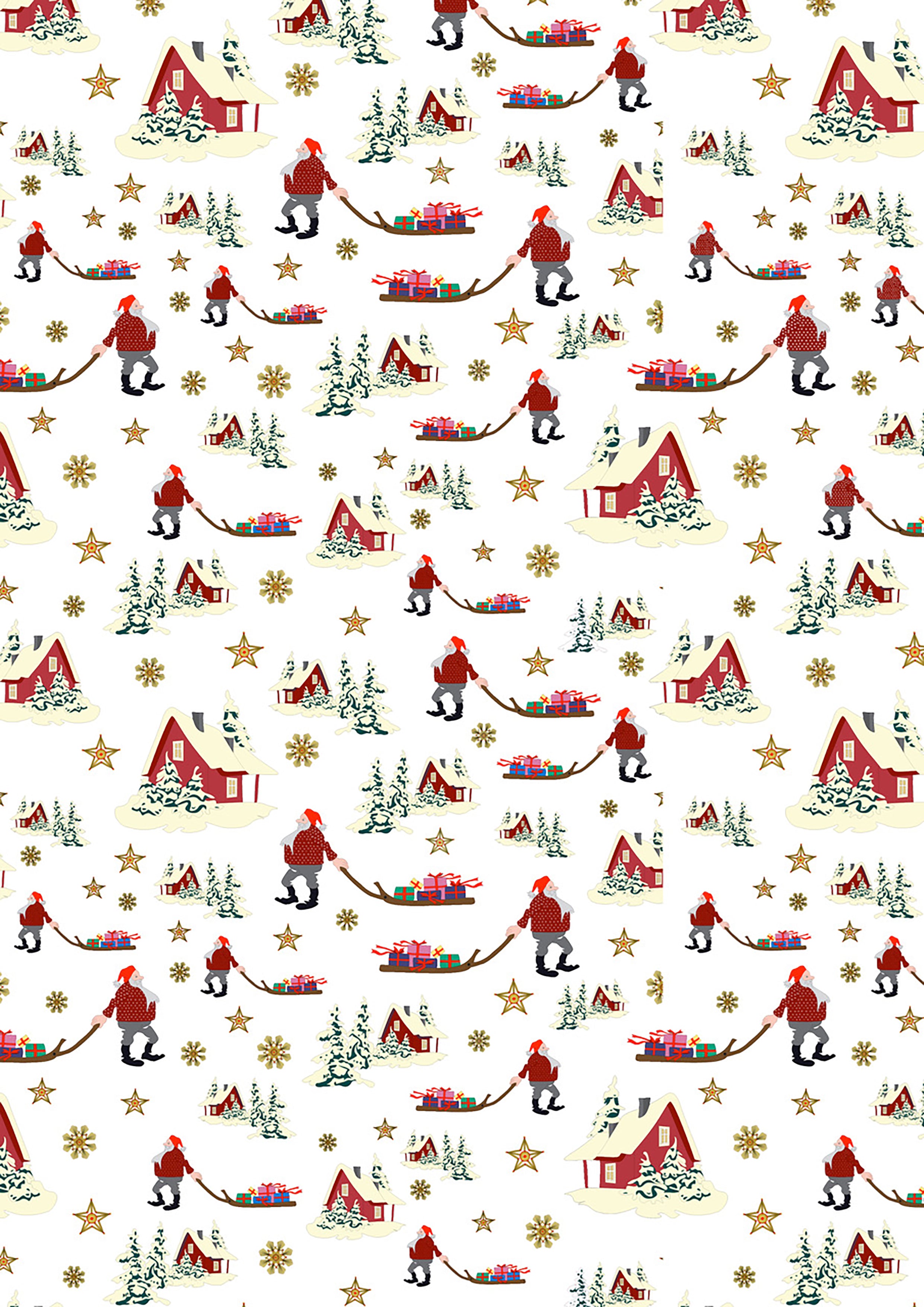 Norwegian Christmas | Christmas Eve on White by Arne & Carlos for Lewis & Irene | AC10A