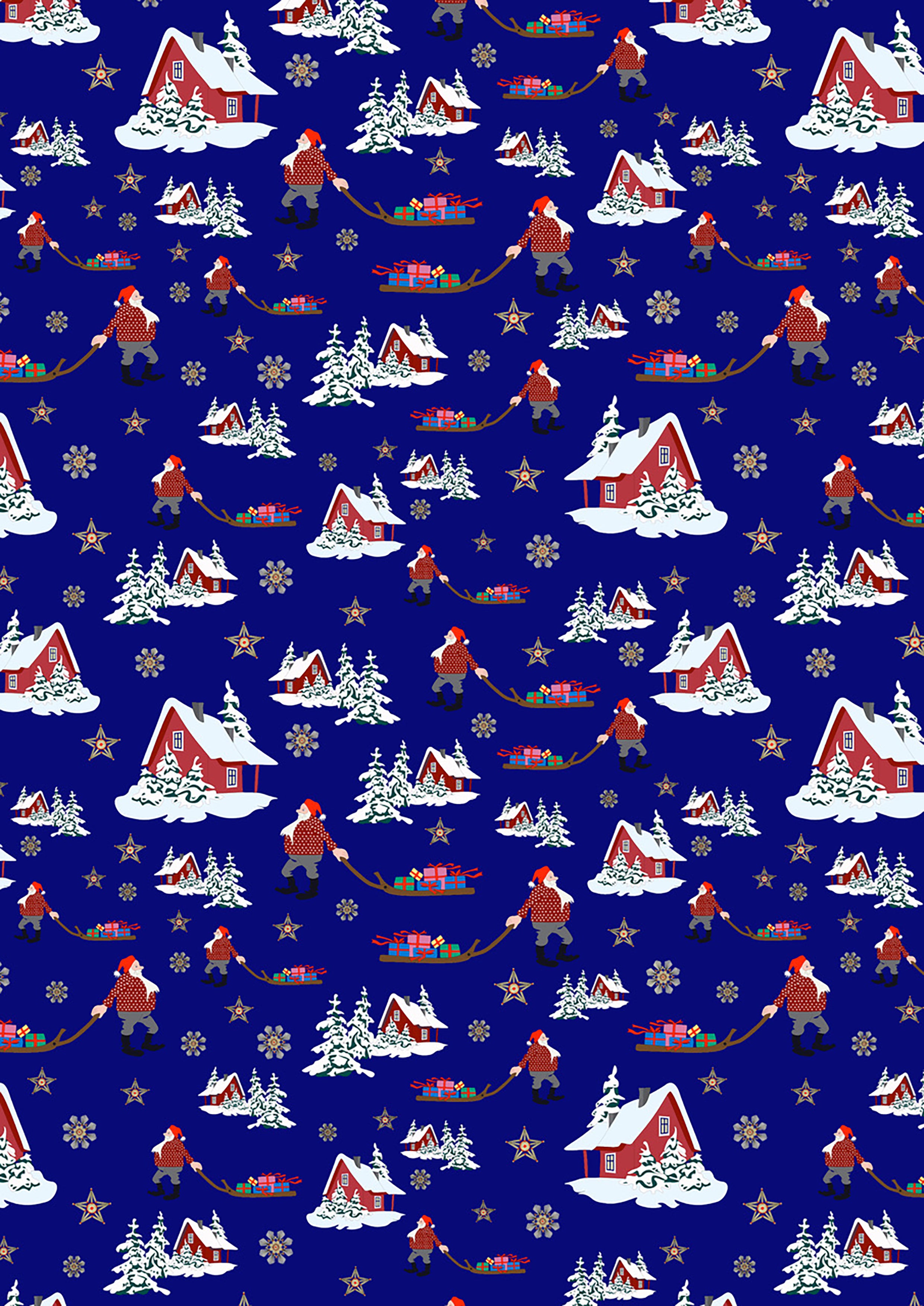 Norwegian Christmas | Christmas Eve on Blue by Arne & Carlos for Lewis & Irene | AC10C