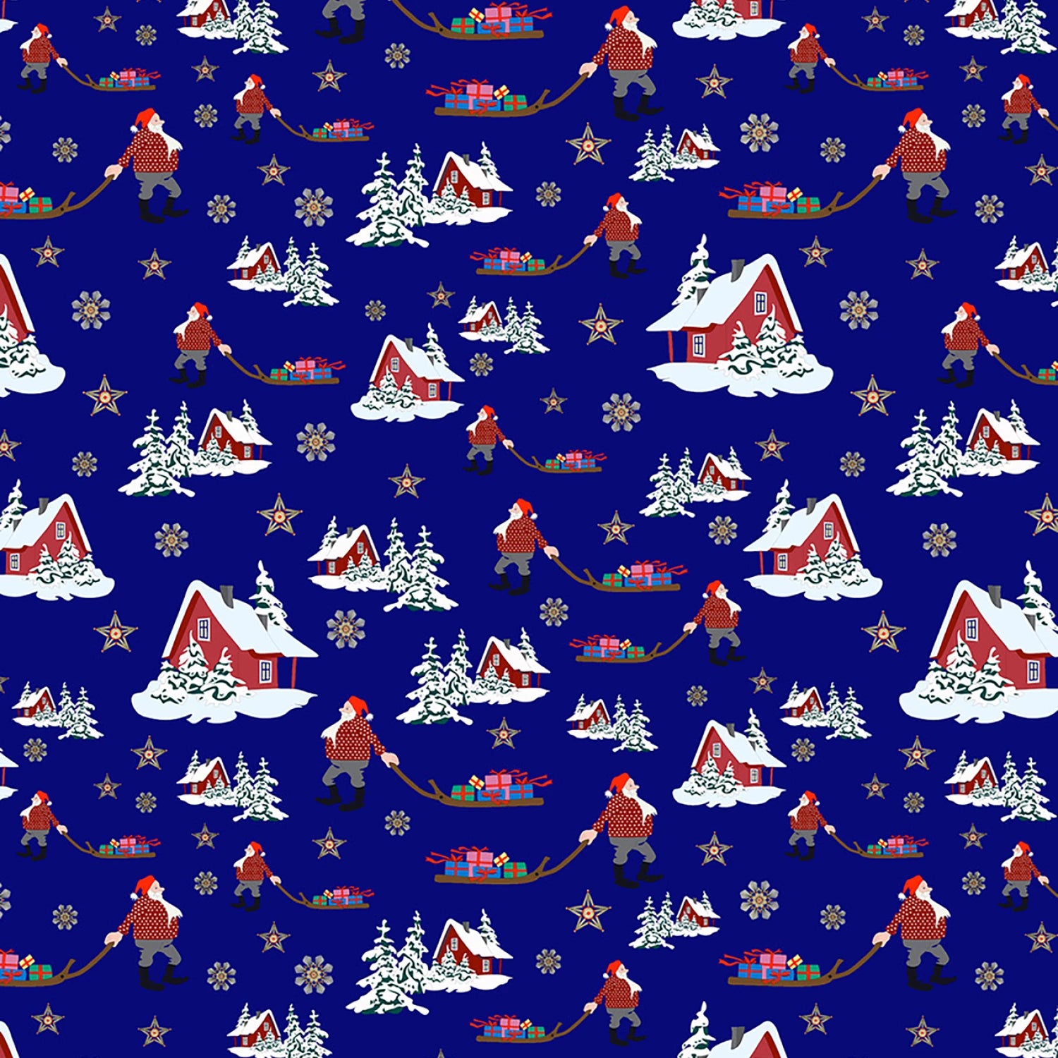 Norwegian Christmas | Christmas Eve on Blue by Arne & Carlos for Lewis & Irene | AC10C