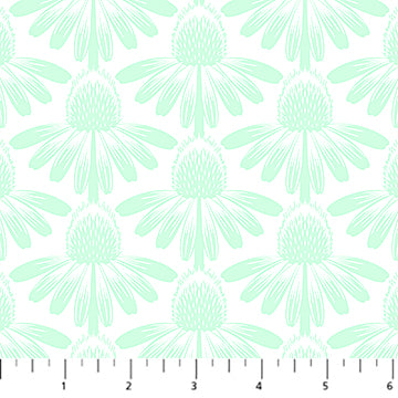 Indelible: Soft | Coneflower - Mint by Anna Maria for Anna Maria Textiles | AMT1001-75C