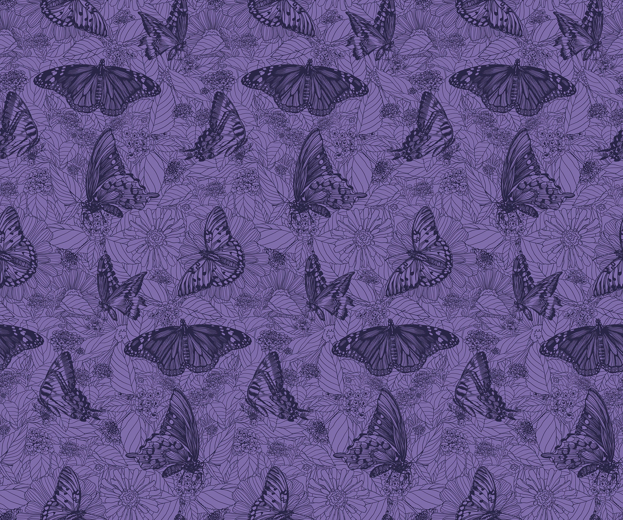 Indelible: Ink | Winging It - Blueberry by Anna Maria Textiles | AMT1006-63V